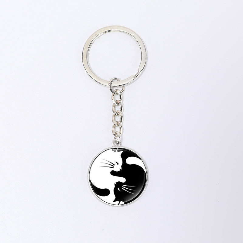 Wholesale Zinc Alloy Tai Chi Key Ring